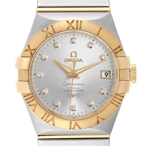 omega constellation watch mens automatic|Omega Constellation watch with diamonds.